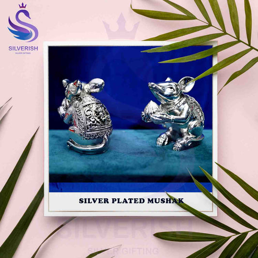 Grace & Elegance: Silver-Plated Mushak for Luxurious Home Décor